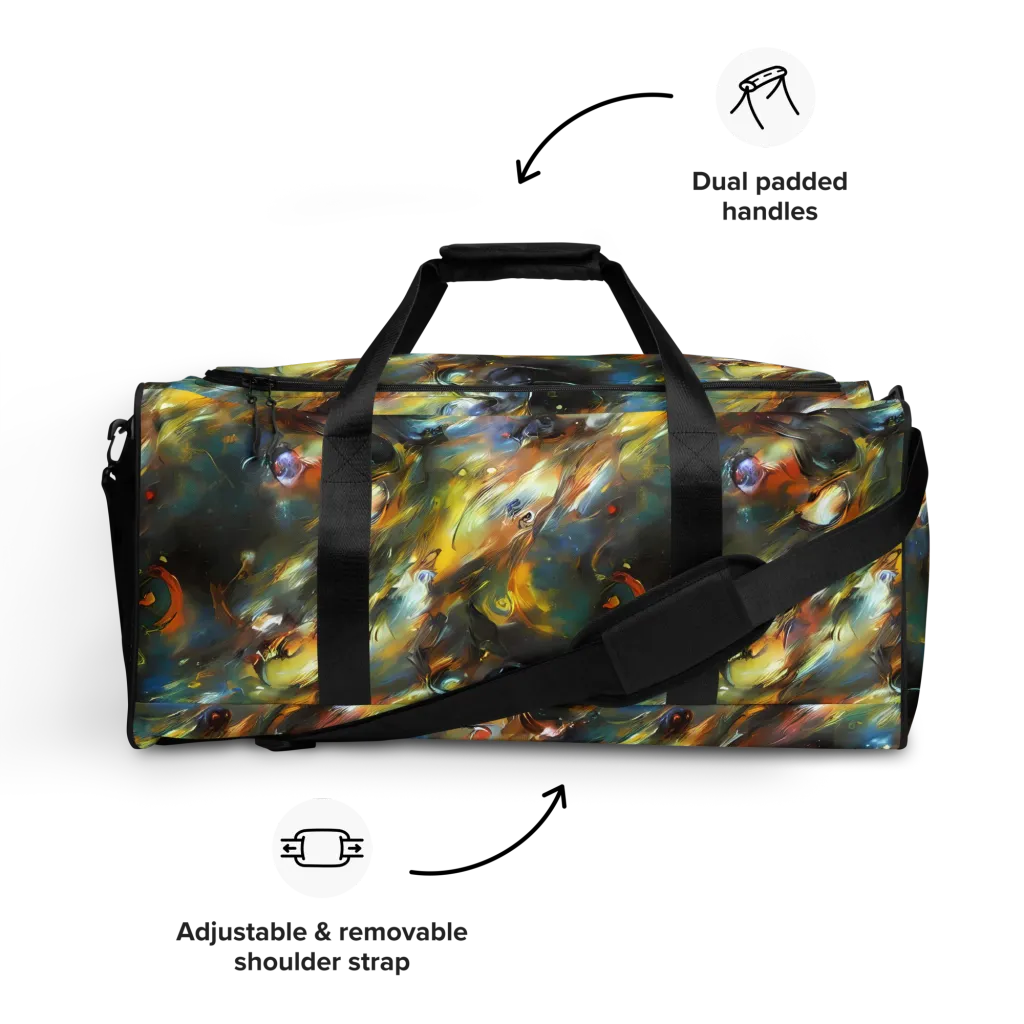 Brushwork Blaze on Duffle Bag — Front