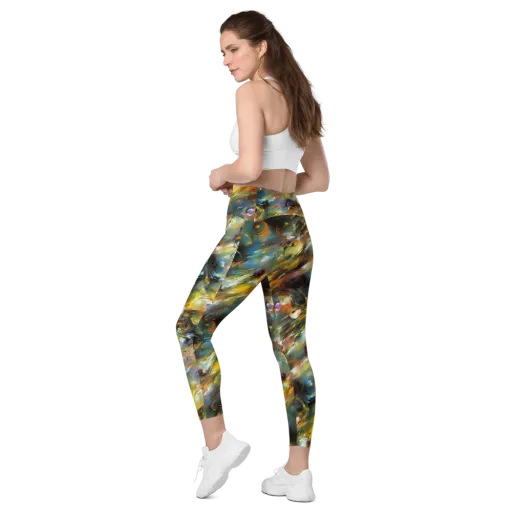 Brushwork Blaze on a Leggings with Pockets