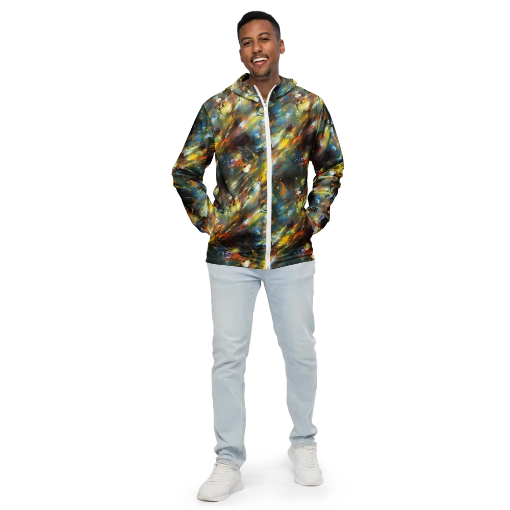 Brushwork Blaze on Men's Windbreaker — Front