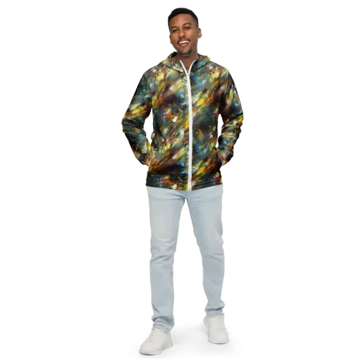 Brushwork Blaze on a Men's Windbreaker