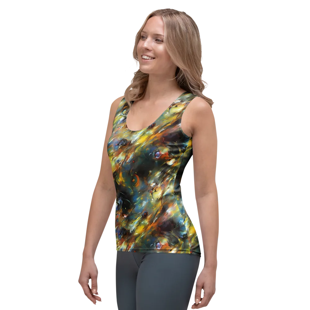 Brushwork Blaze on Women's Tank Top — Left Front