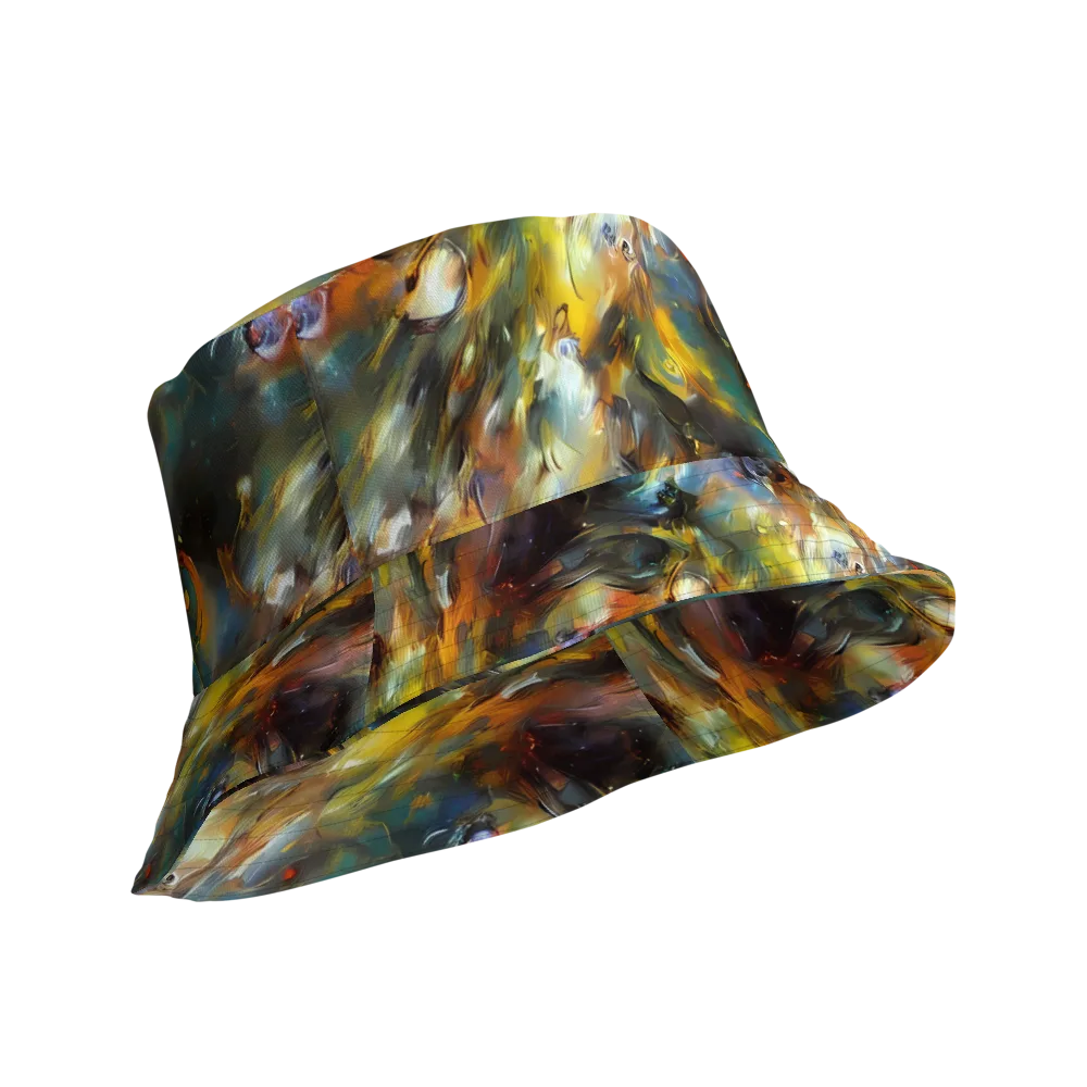 Brushwork Blaze on Reversible Bucket Hat — Product details Outside