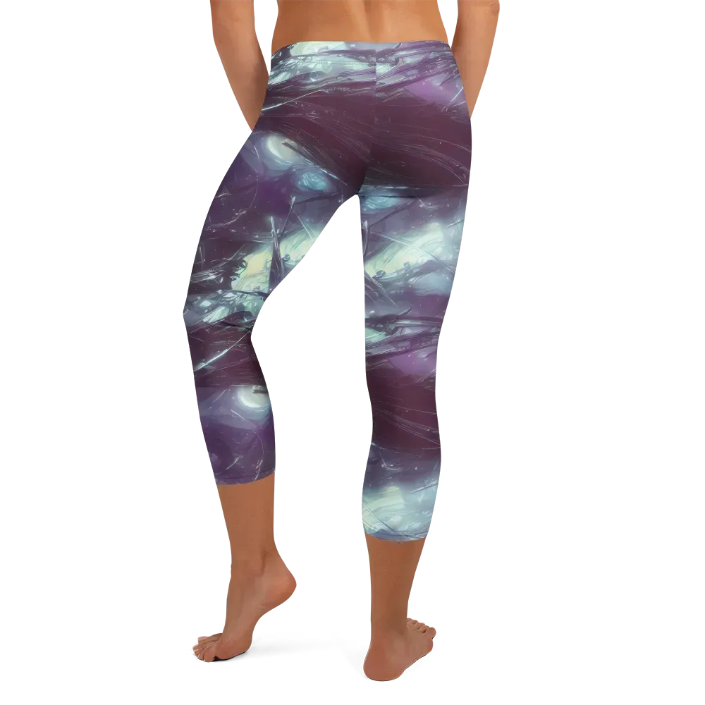 Nihei Shimmer on Capri Leggings — Back