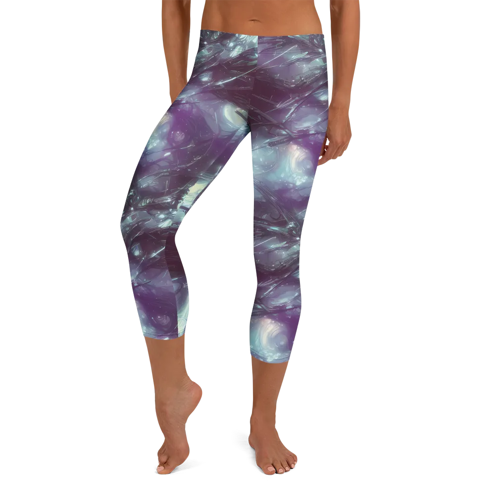 Nihei Shimmer on Capri Leggings — Front