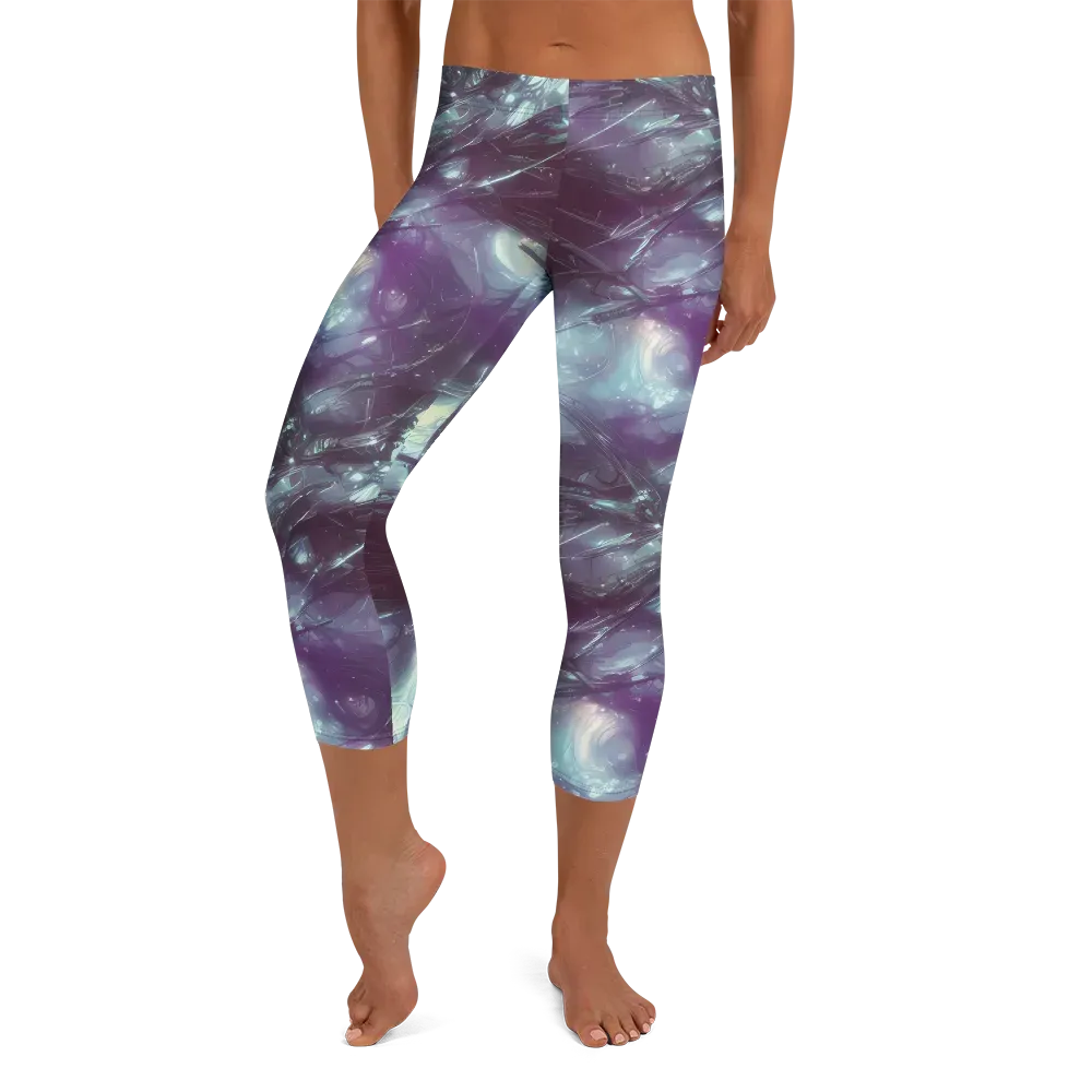 Nihei Shimmer on Capri Leggings — Front