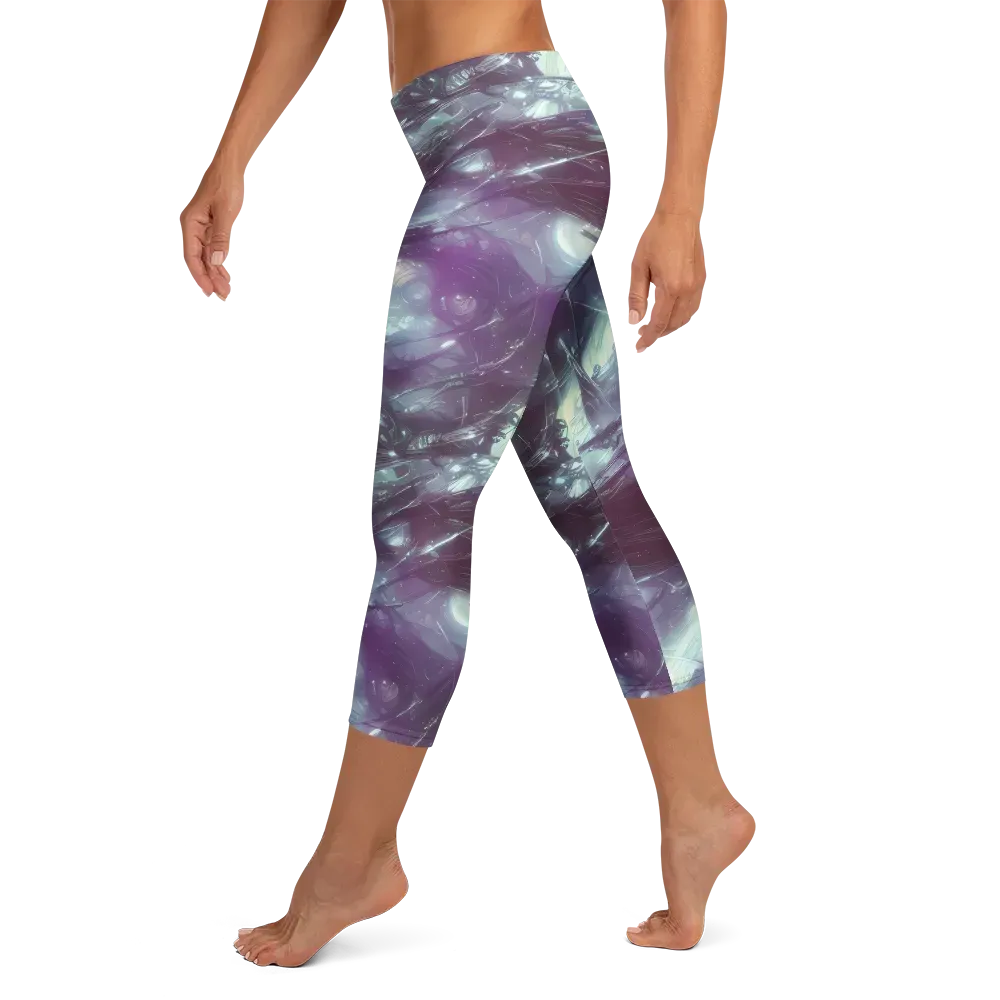 Nihei Shimmer on Capri Leggings — Left