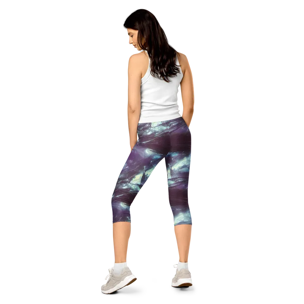 Nihei Shimmer on Capri Leggings — Back