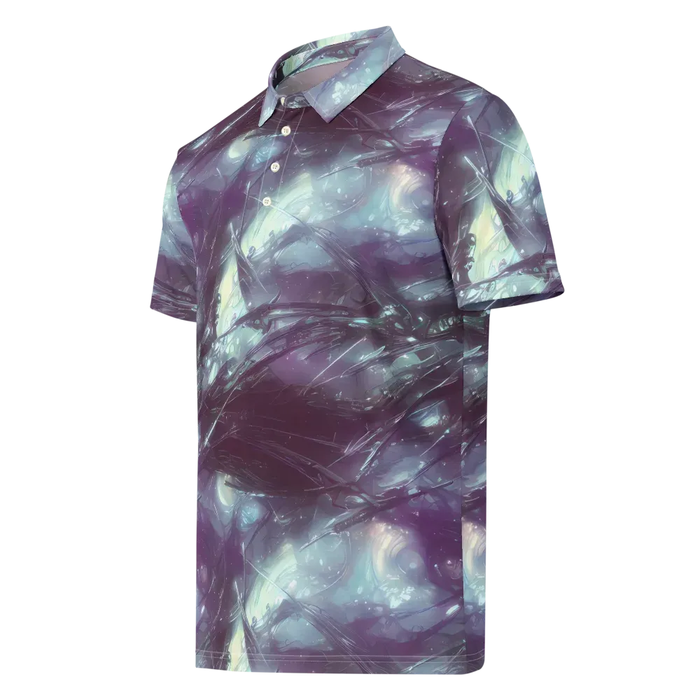 Nihei Shimmer on Men's Slim Fit Polo Shirt — Left Front