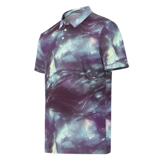 Nihei Shimmer on a Men's Slim Fit Polo Shirt