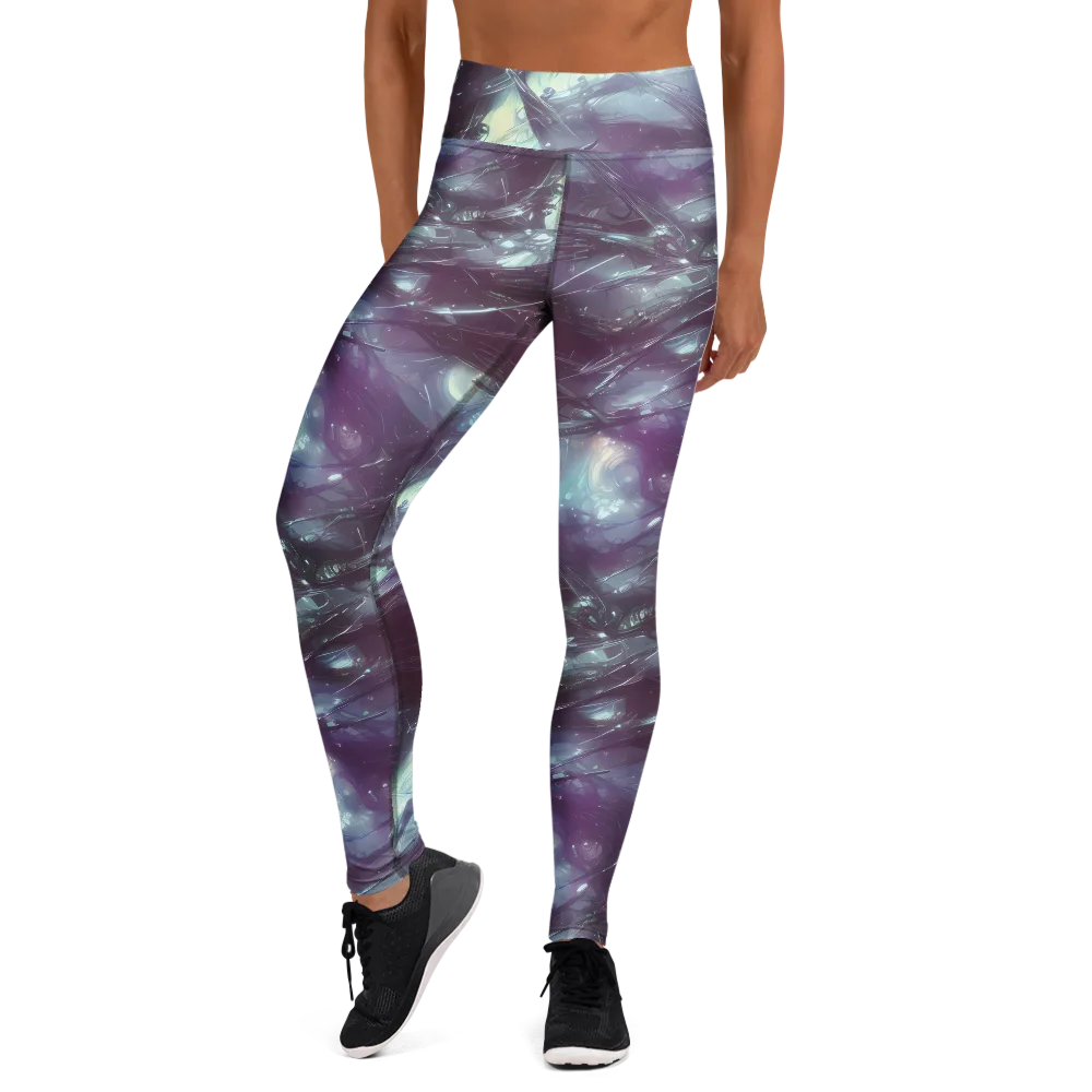 Nihei Shimmer on Yoga Leggings — Front