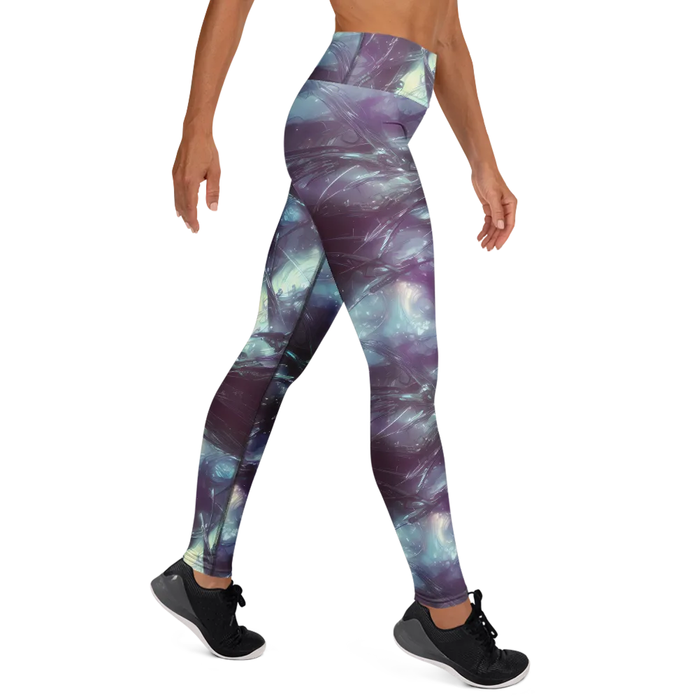 Nihei Shimmer on Yoga Leggings — Right