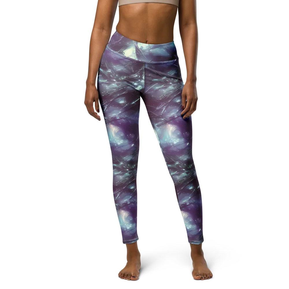 Nihei Shimmer on Yoga Leggings — Front