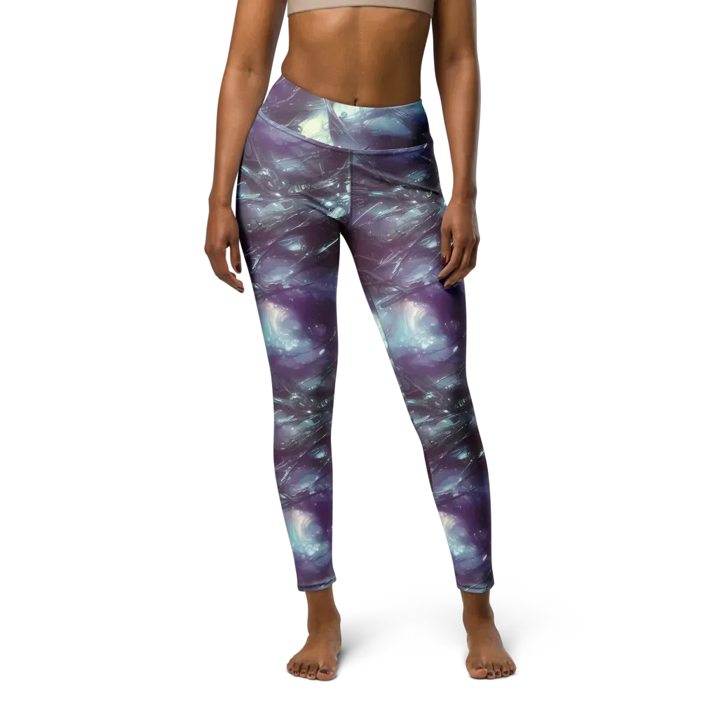 Nihei Shimmer on Yoga Leggings — Front