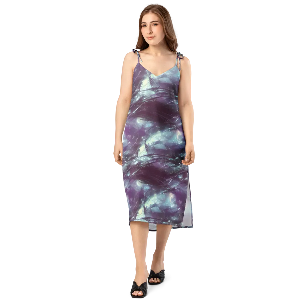 Nihei Shimmer on Slip Dress — Front