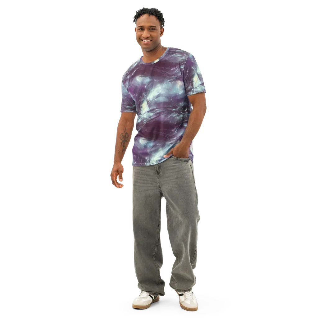 Nihei Shimmer on Men's Cotton Crew Neck T-Shirt — Front
