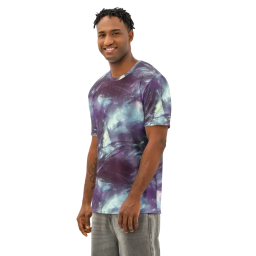 Nihei Shimmer on a Men's Cotton Crew Neck T-Shirt