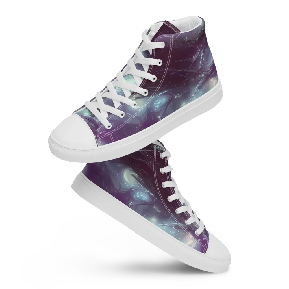 Nihei Shimmer on Men's High Top Canvas Shoes — Front