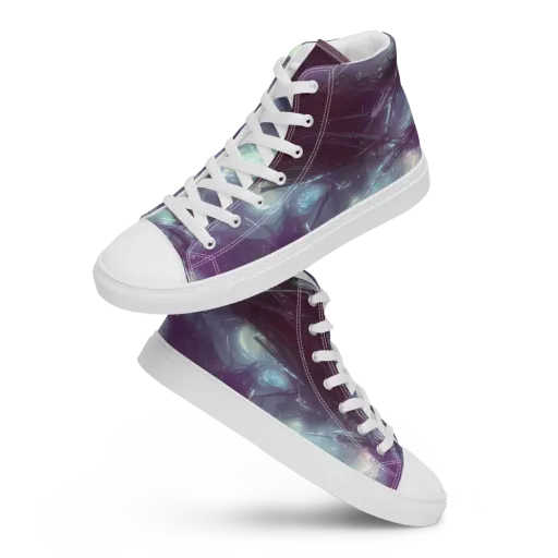 Nihei Shimmer on a Men's High Top Canvas Shoes