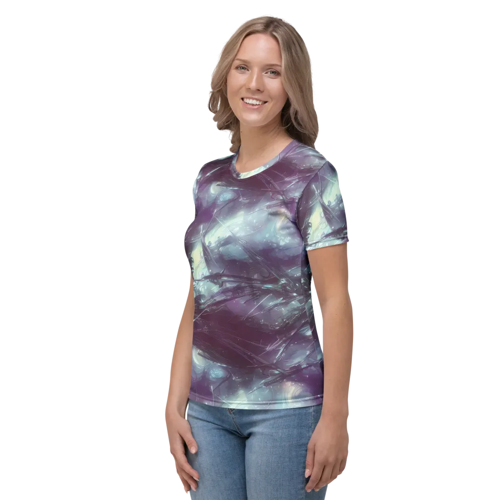 Nihei Shimmer on Women's Crew Neck T-Shirt — Left