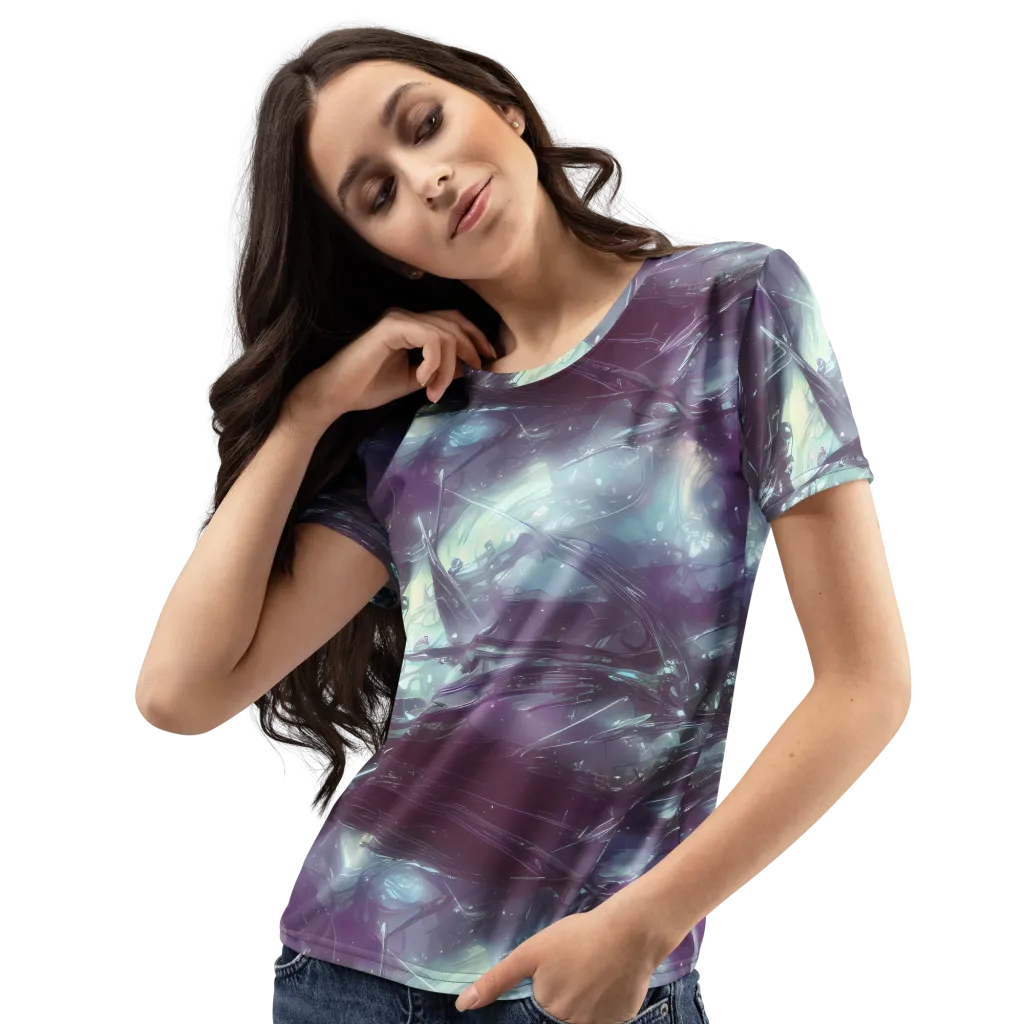 Nihei Shimmer on Women's Crew Neck T-Shirt — Left Front