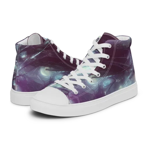 Nihei Shimmer on a Women's High Top Canvas Shoes