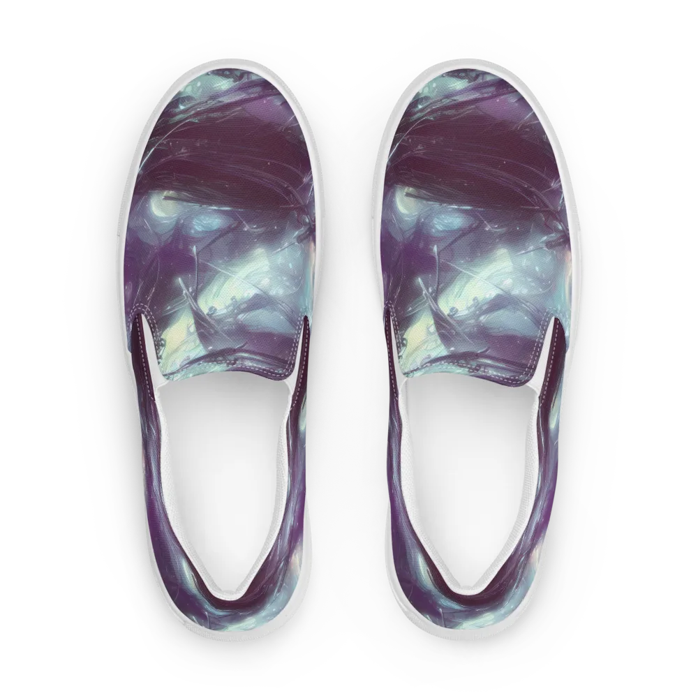 Nihei Shimmer on Men's Slip-On Canvas Shoes — Front