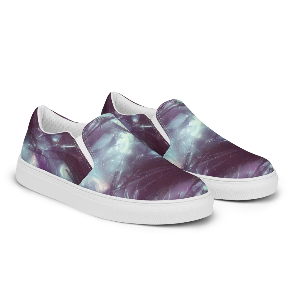 Nihei Shimmer on Men's Slip-On Canvas Shoes — Right Front