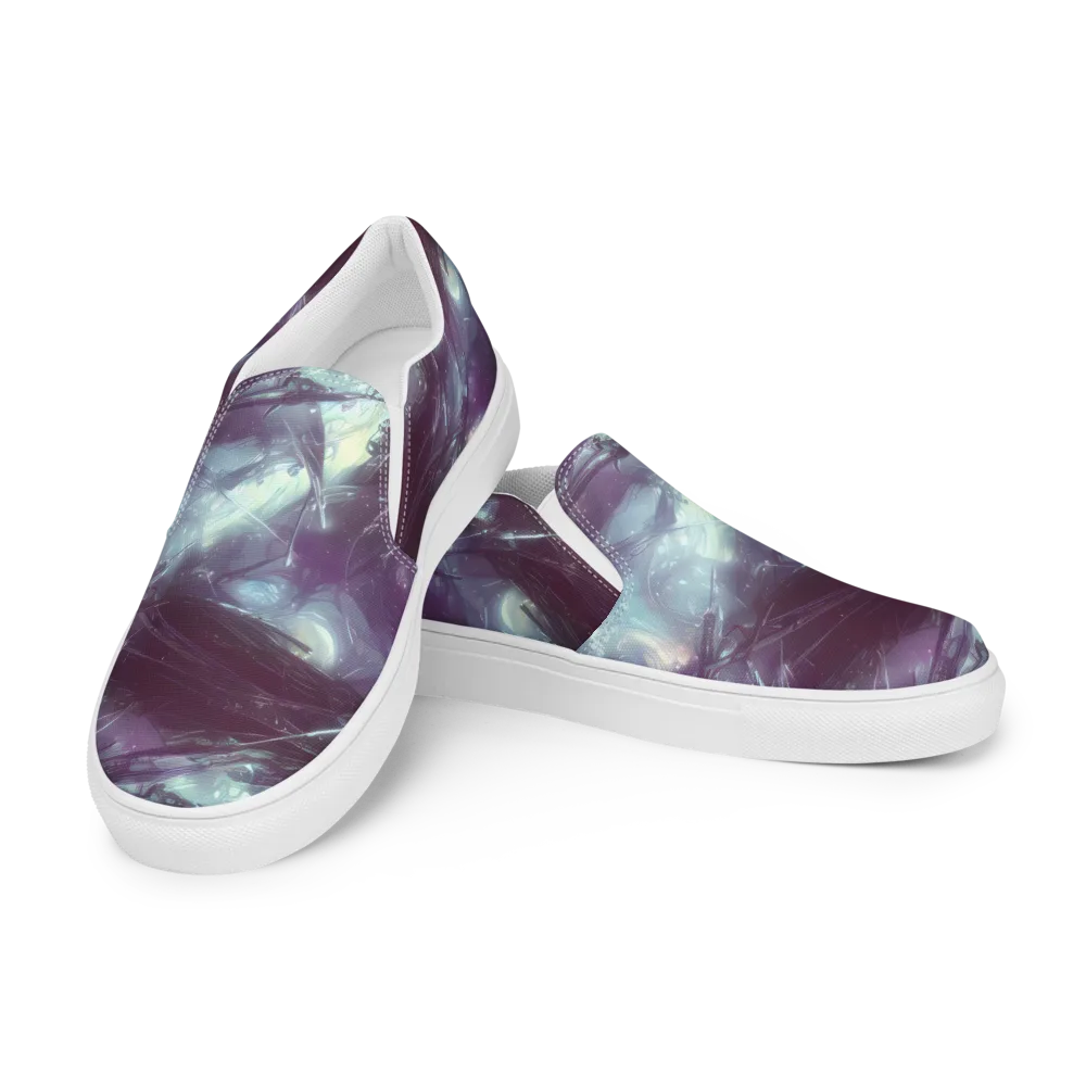 Nihei Shimmer on Men's Slip-On Canvas Shoes — Left Front