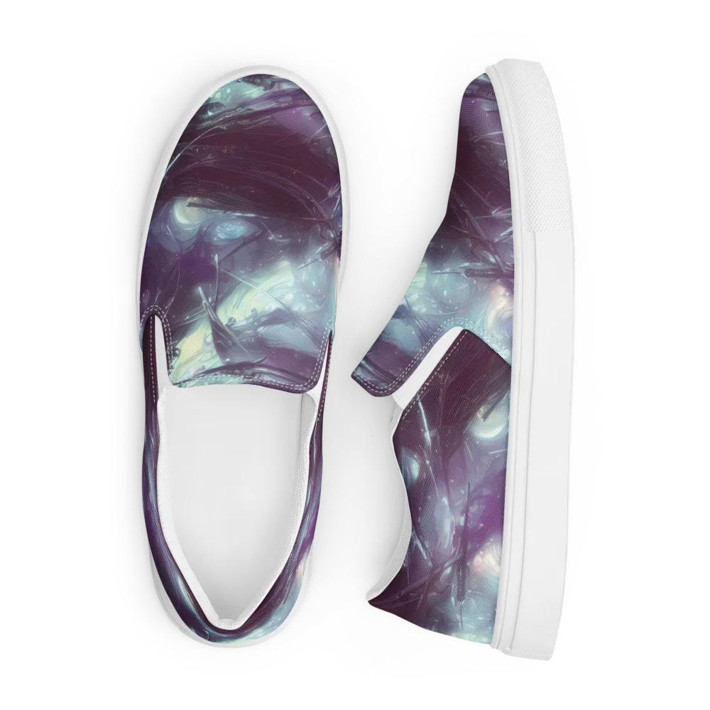 Nihei Shimmer on Men's Slip-On Canvas Shoes — Front