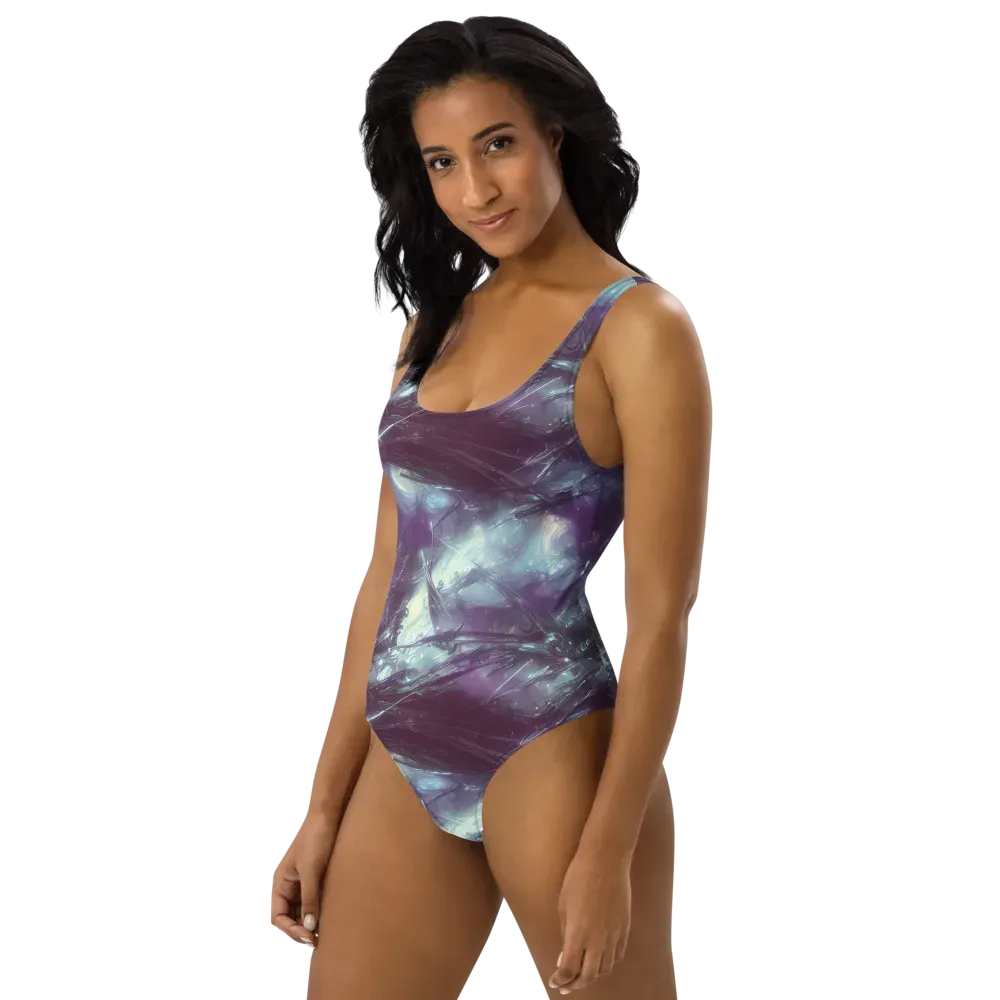 Nihei Shimmer on One-Piece Swimsuit — Left
