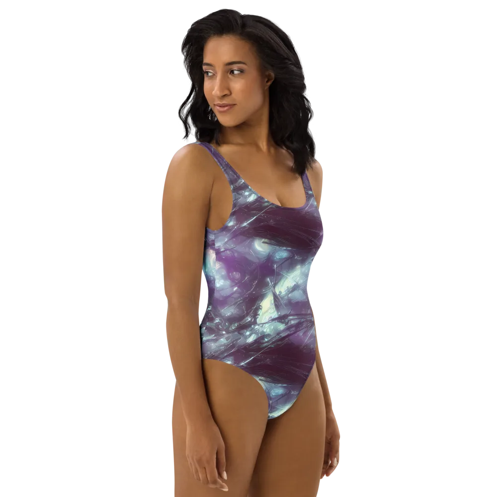 Nihei Shimmer on One-Piece Swimsuit — Right