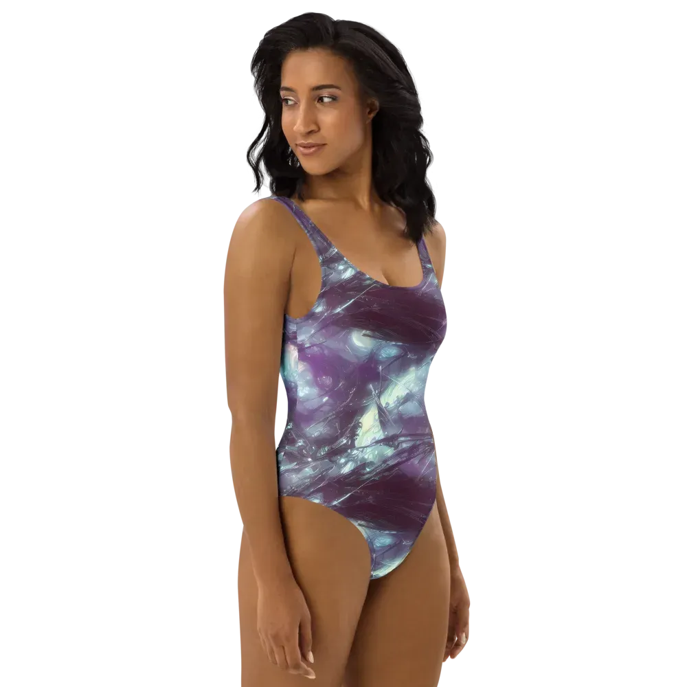 Nihei Shimmer on One-Piece Swimsuit — Right