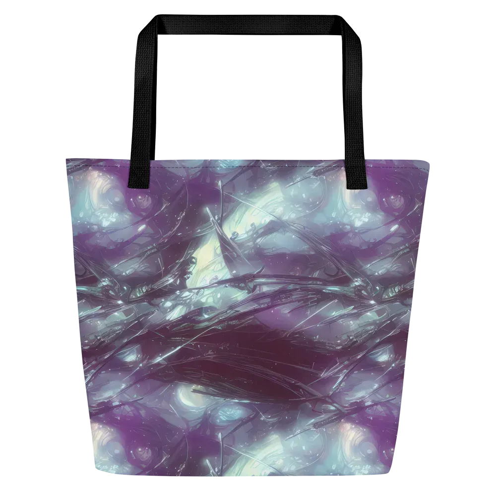 Nihei Shimmer on Large Tote Bag W/ Pocket — Front