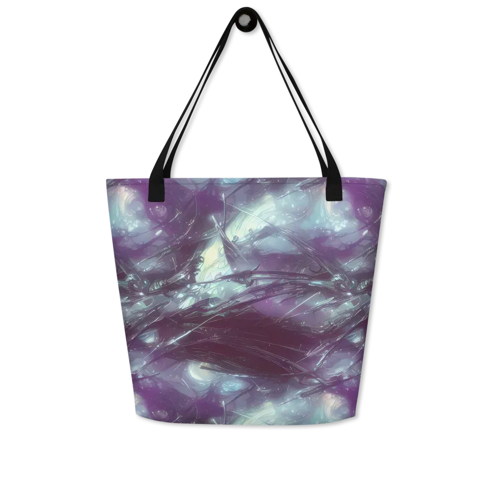 Nihei Shimmer on Large Tote Bag W/ Pocket — Front