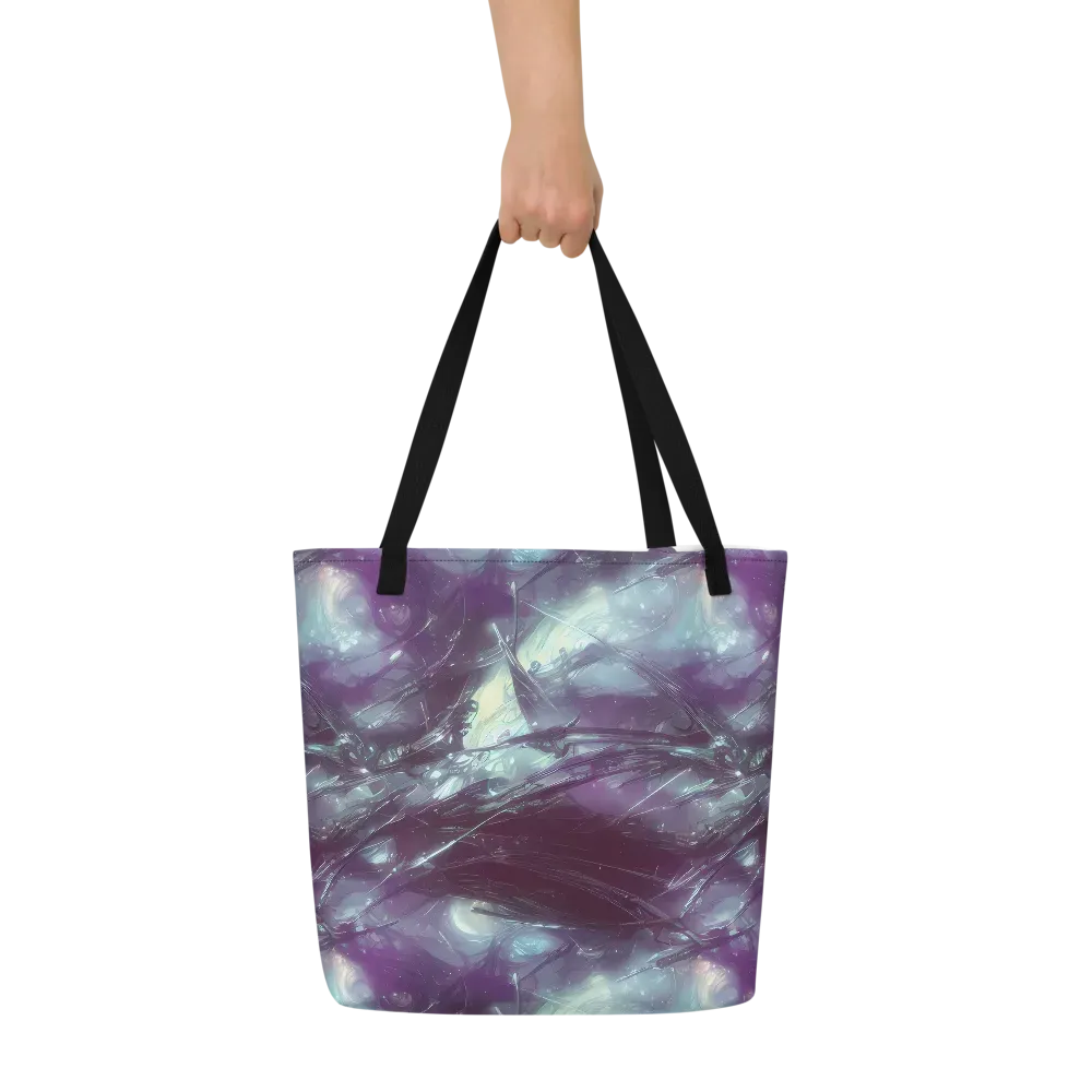 Nihei Shimmer on Large Tote Bag W/ Pocket — Front