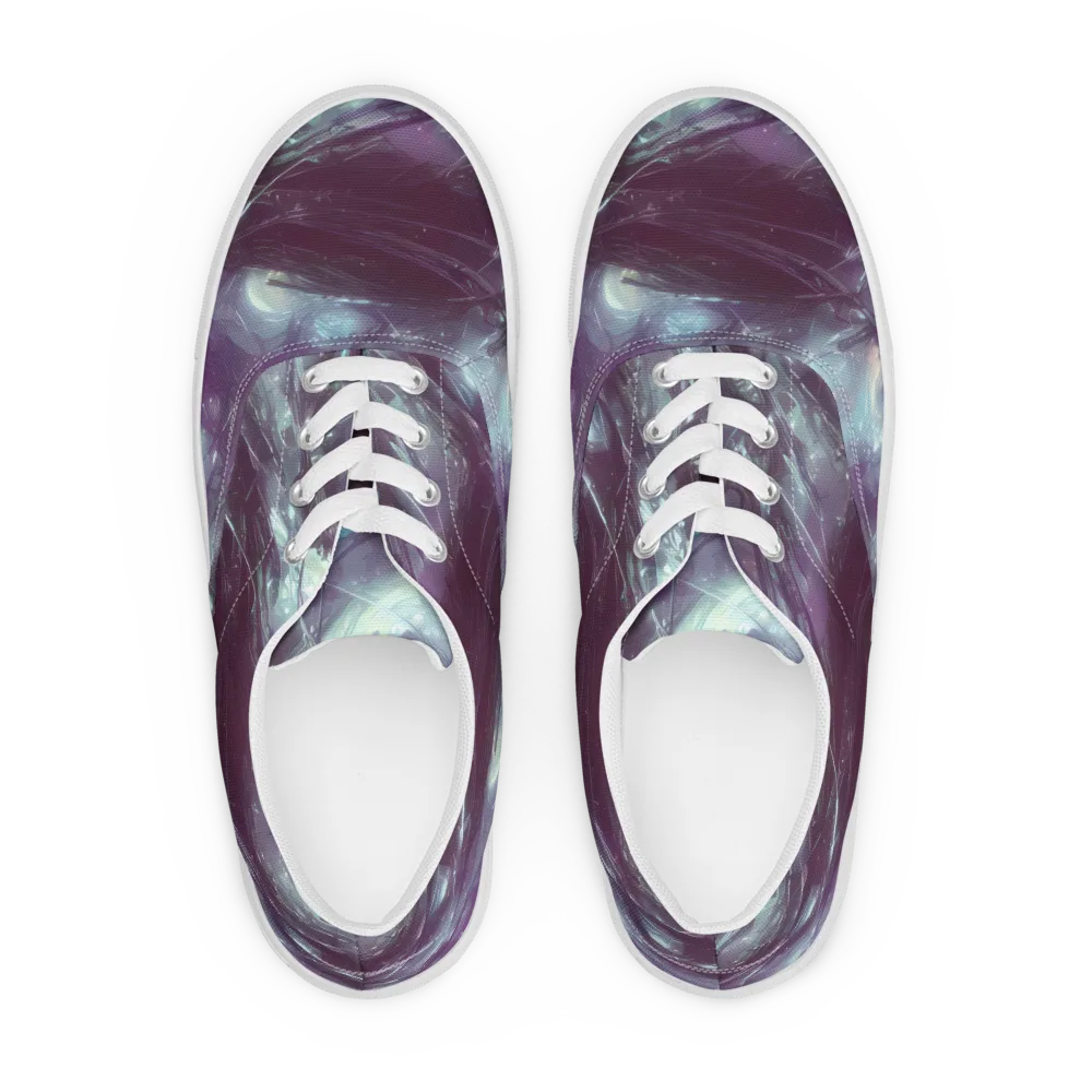 Nihei Shimmer on Men's Lace-Up Canvas Shoes — Front