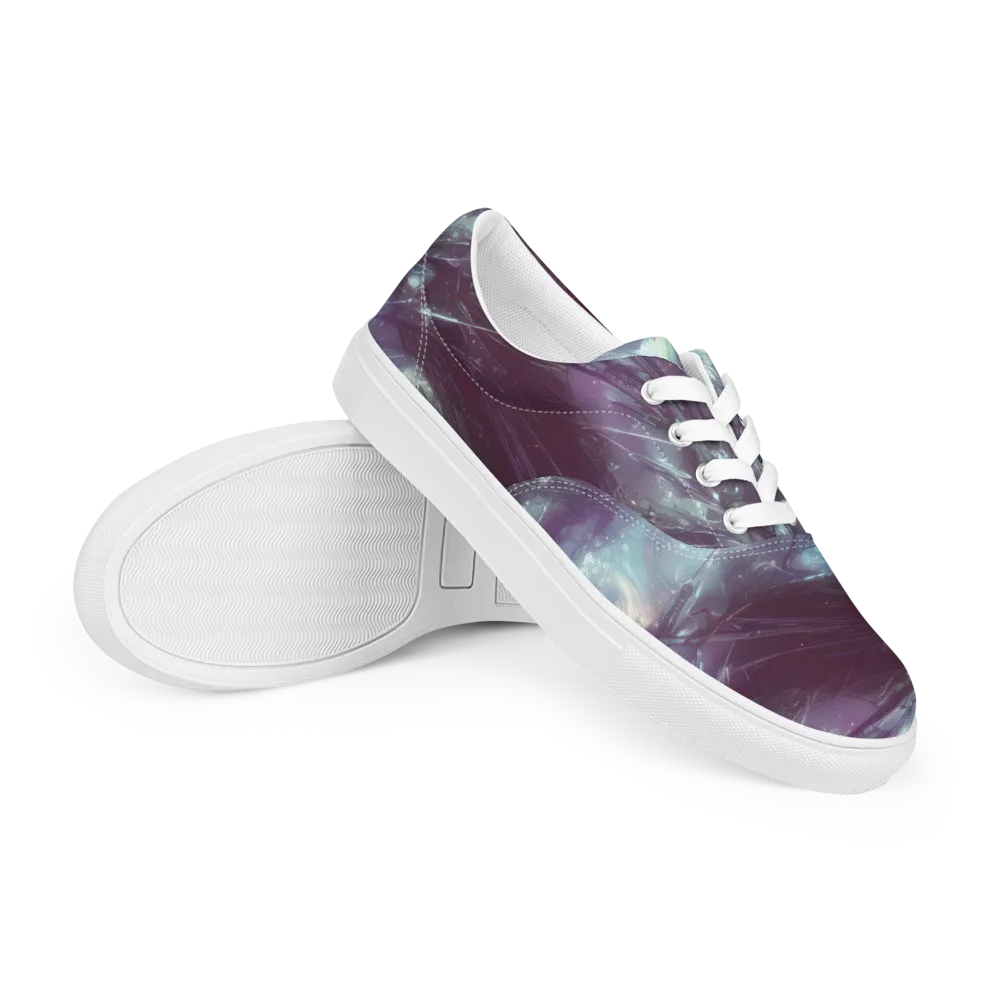 Nihei Shimmer on Men's Lace-Up Canvas Shoes — Right Front