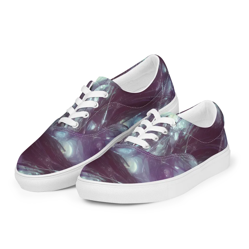 Nihei Shimmer on Men's Lace-Up Canvas Shoes — Left Front