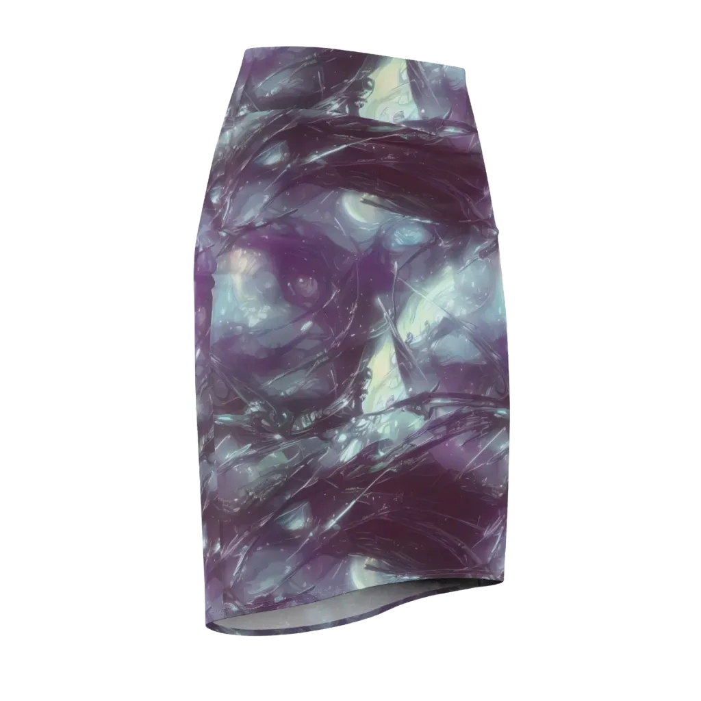 Nihei Shimmer on Pencil Skirt — Front Side