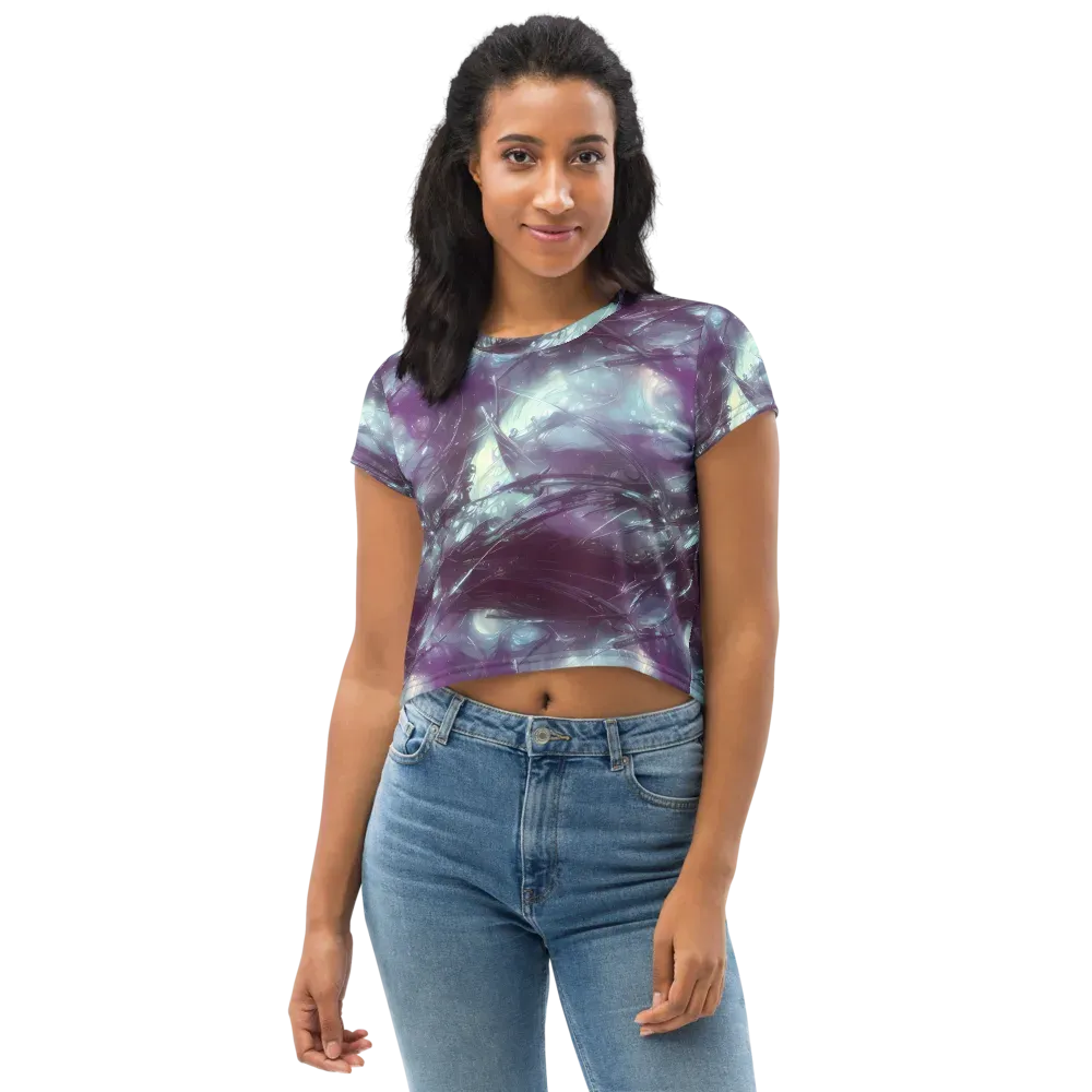 Nihei Shimmer on Crop Tee — Front