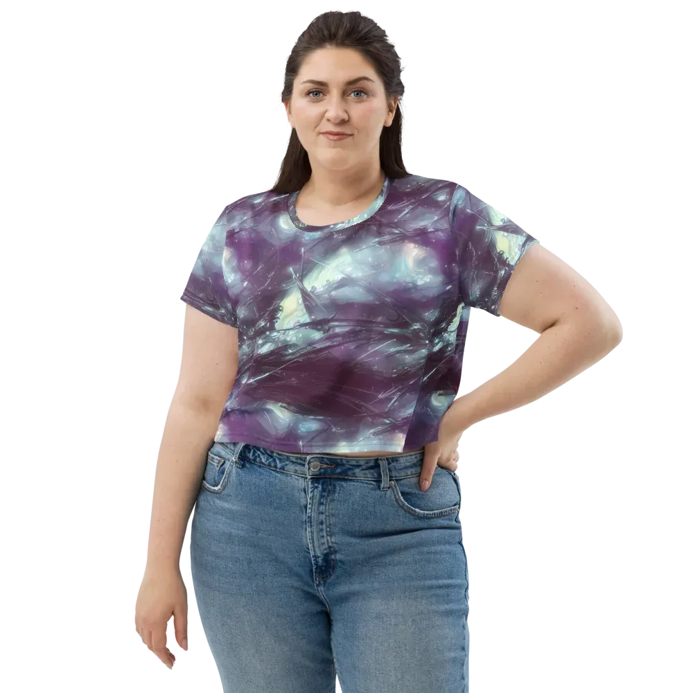 Nihei Shimmer on Crop Tee — Front