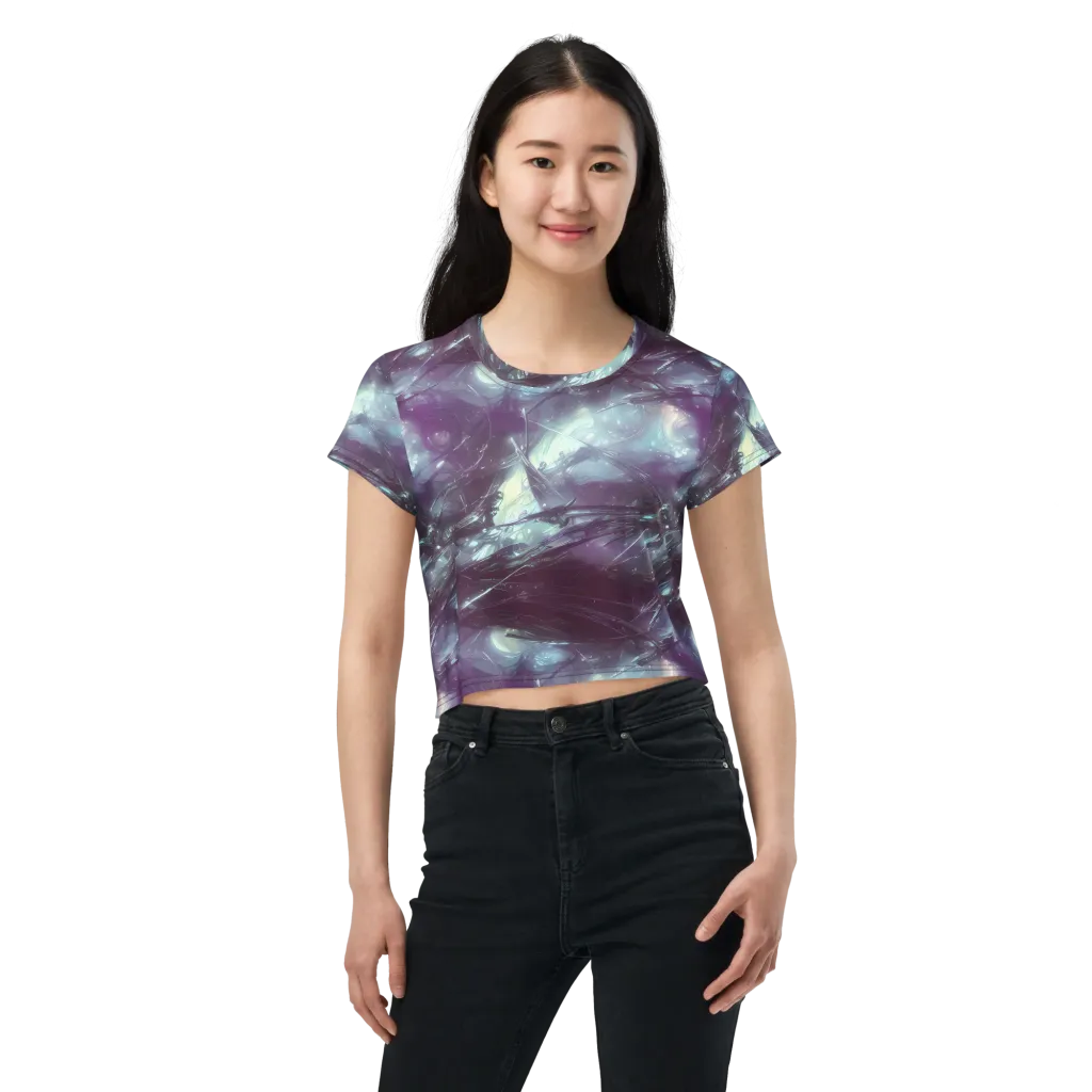 Nihei Shimmer on Crop Tee — Front