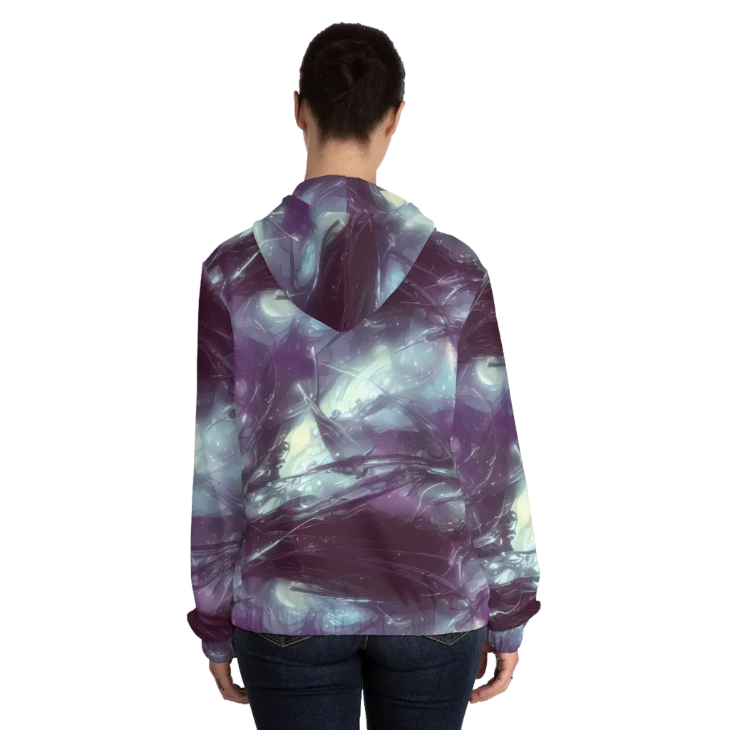 Nihei Shimmer on Women's Full-Zip Hoodie — Back On Person
