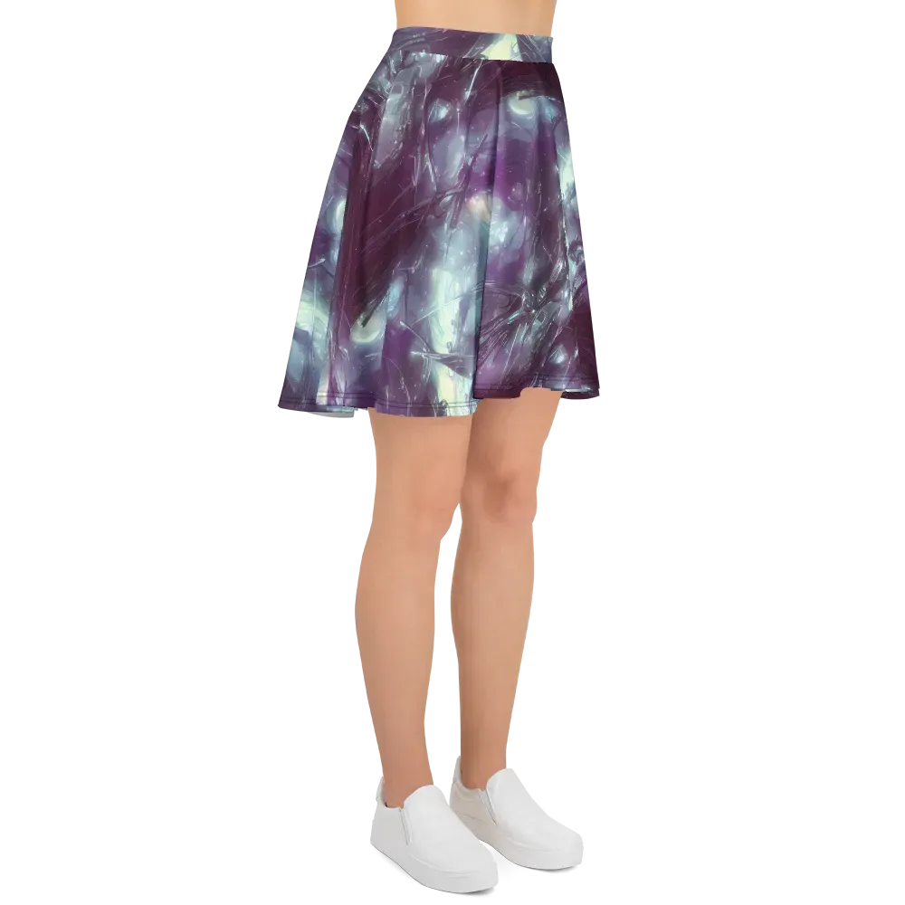 Nihei Shimmer on Skater Skirt — Right