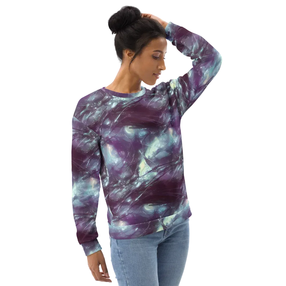 Nihei Shimmer on Sweatshirt — Right Front
