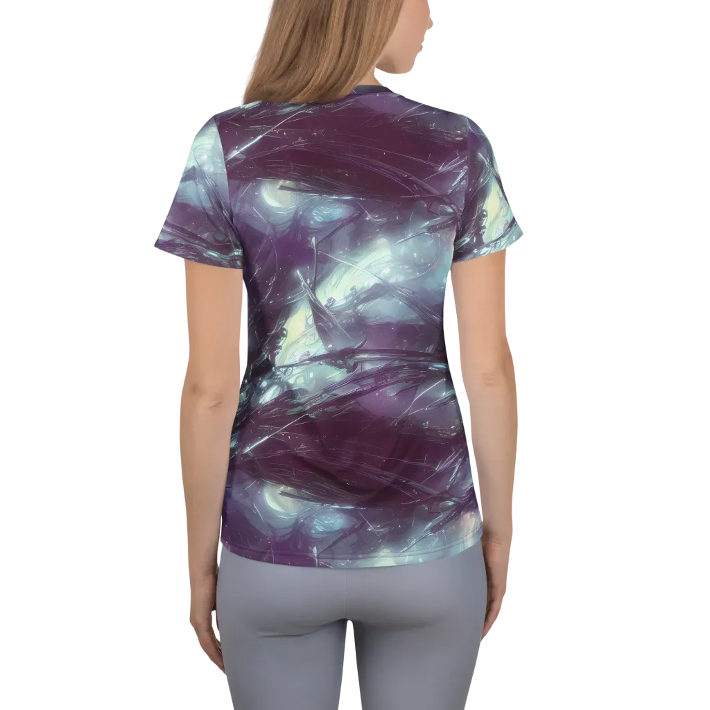 Nihei Shimmer on Women's Athletic T-Shirt — Back