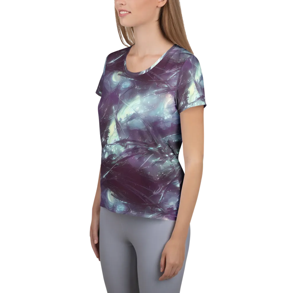 Nihei Shimmer on Women's Athletic T-Shirt — Left