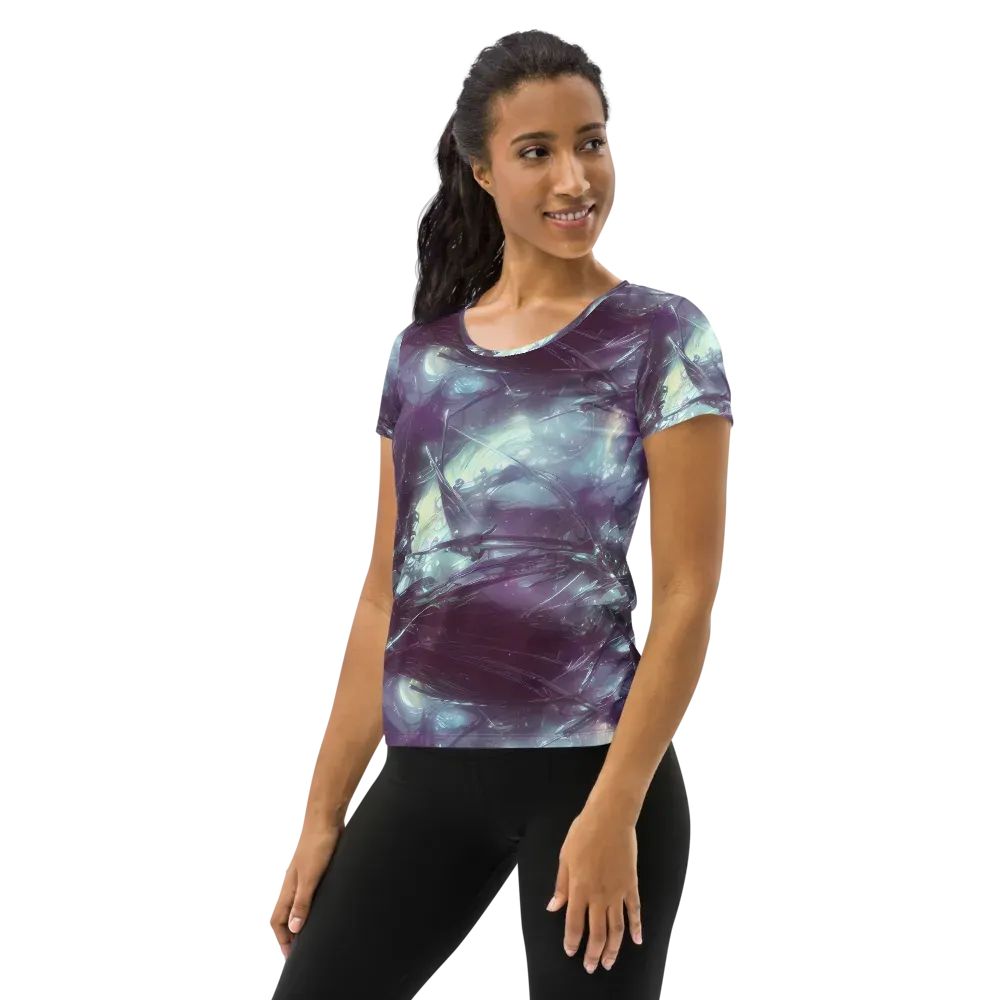 Nihei Shimmer on Women's Athletic T-Shirt — Left