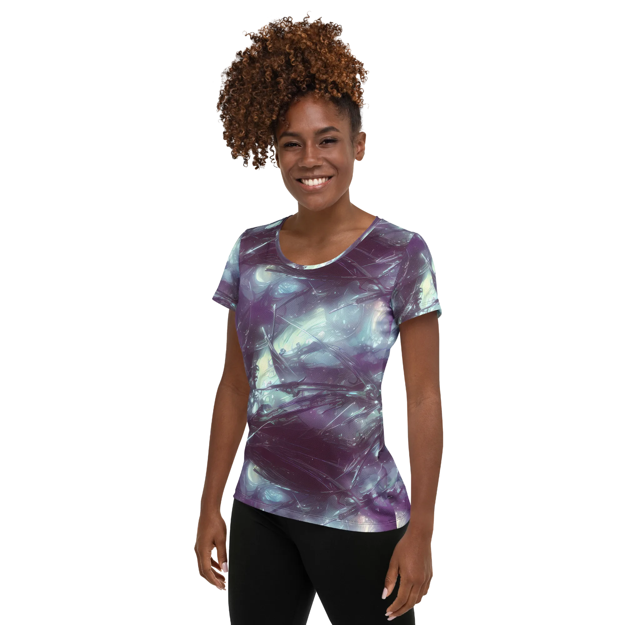 Nihei Shimmer on Women's Athletic T-Shirt — Left