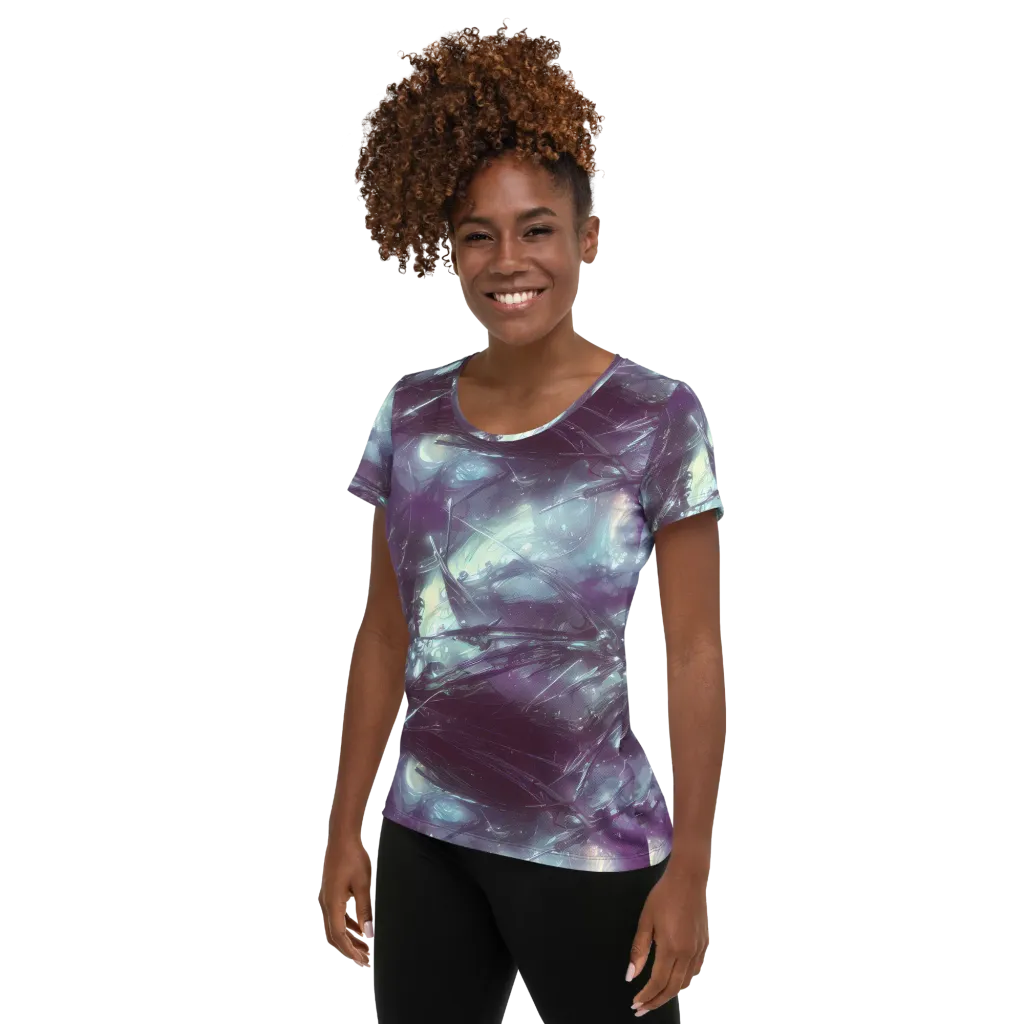 Nihei Shimmer on Women's Athletic T-Shirt — Left